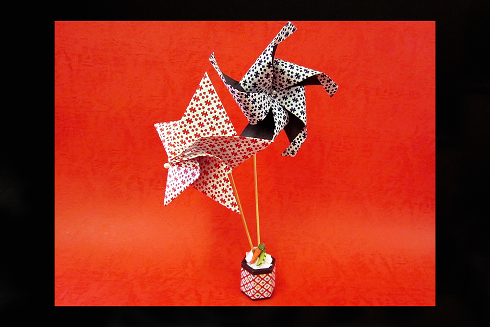応募作品画像：折り紙の風車